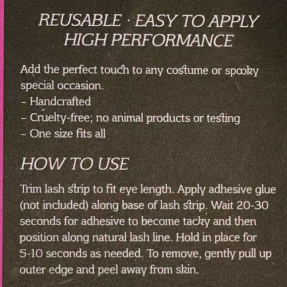 🎃🕸 I Put A Spell On You - 2 Pack fake lashes set! 👻🕷 NWT! **LAST ONE!** - Picture 5 of 7